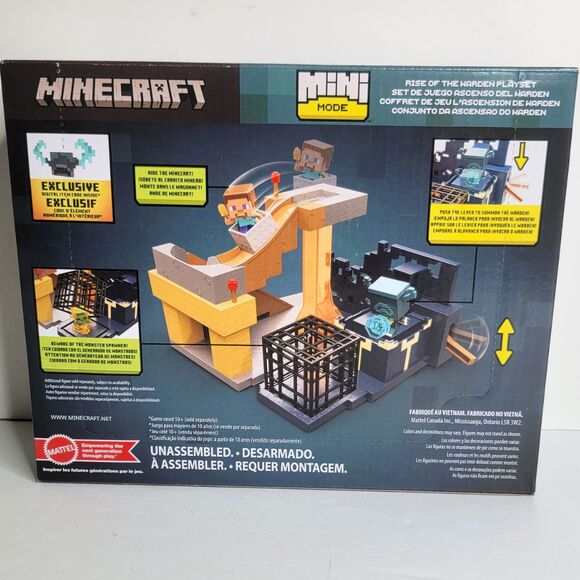 Minecraft Mini Mode Rise of the Warden Playset Steve & Warden Figures - NEW - Picture 4 of 4